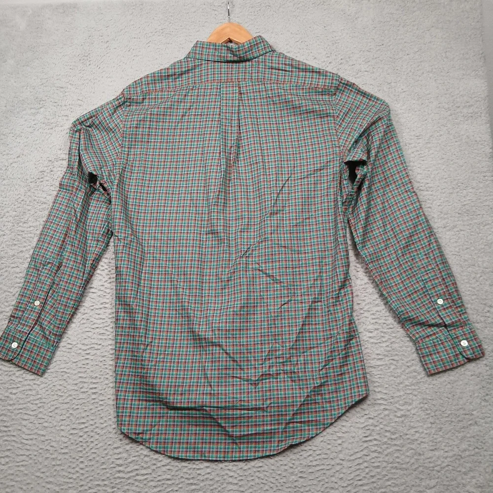 Ralph Lauren Shirt Mens Large Plaid Button‎ Down Custom Fit Long Sleeve Casual